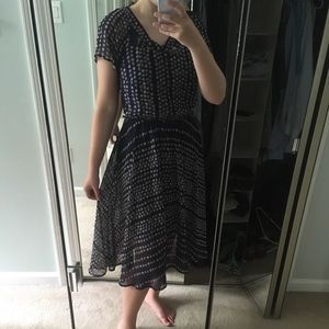 formal navy blue dress